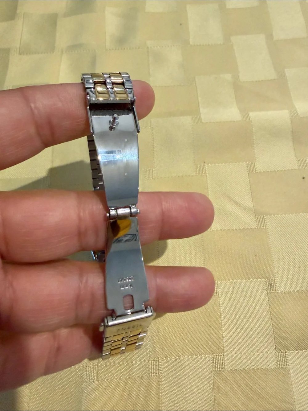 Fossil Two-Tone Silver and Gold Roman Dial Watch